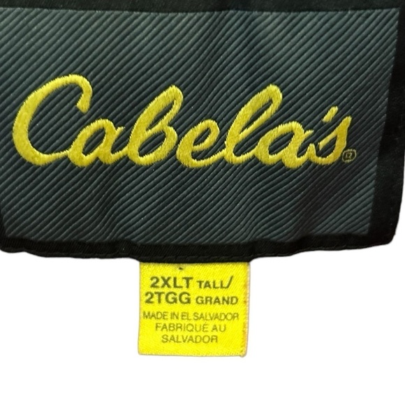 Mens Cabelas plaid button‎ down flannel; size  2XLT - Picture 7 of 7